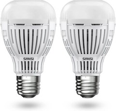 SANSI Light Sensor LED Light Bulb Dusk to Dawn 80W Security Bulb Auto On/OFF x2