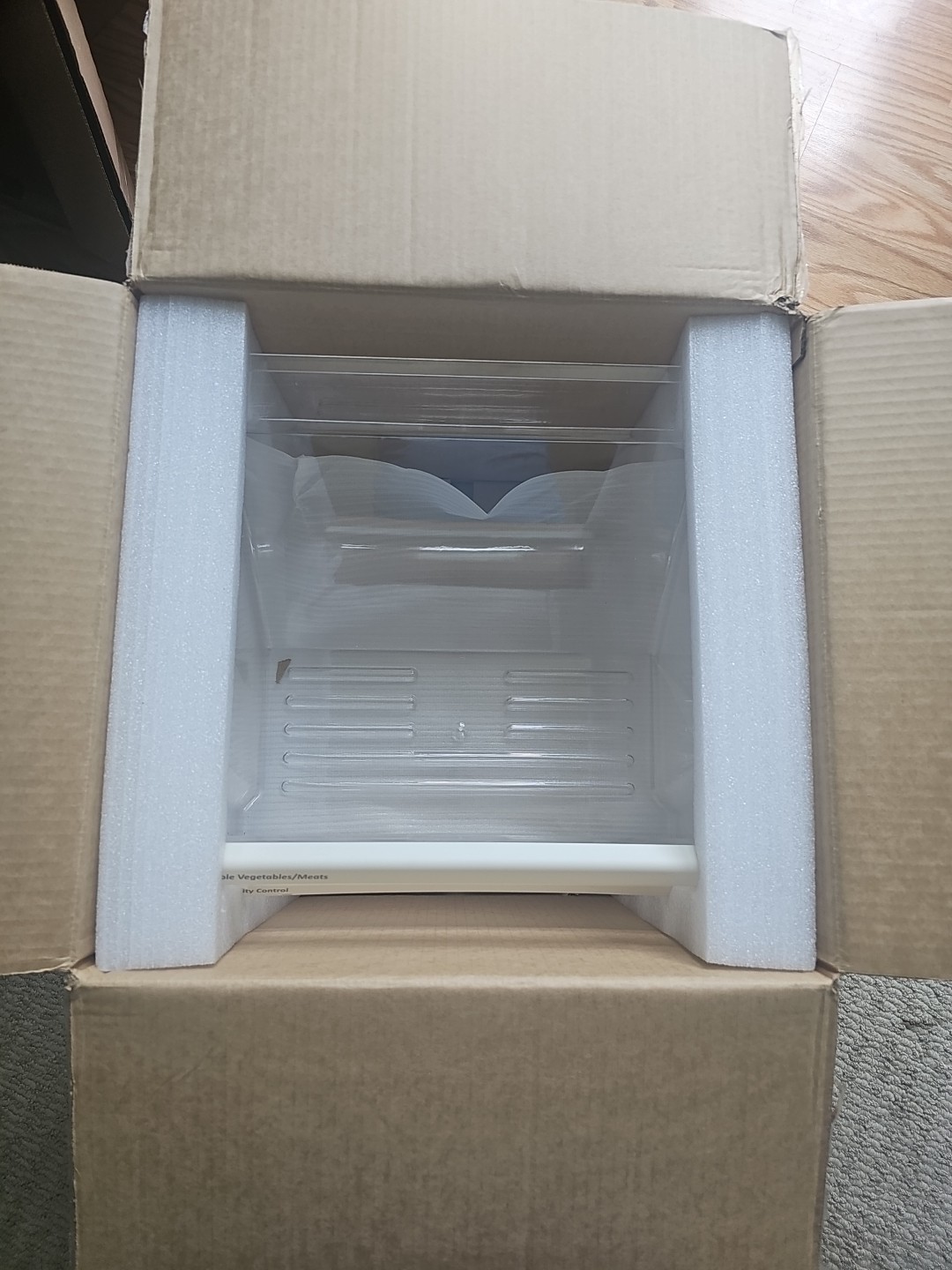 2 PACK 2188656(UPPER)& 2188664(LOWER) UPGRADED CRISPER BIN REFRIGERATOR DRAWERS gallery
