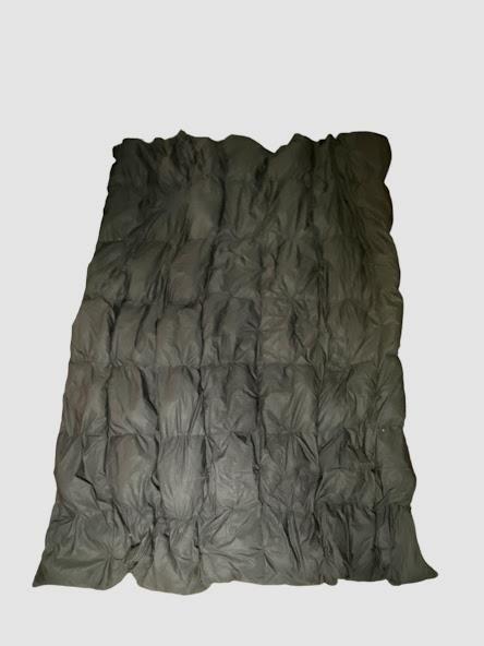 Goose Feather Down Comforter, 100% Egyptian Cotton Black (Size: Queen 90 x 90) _ gallery
