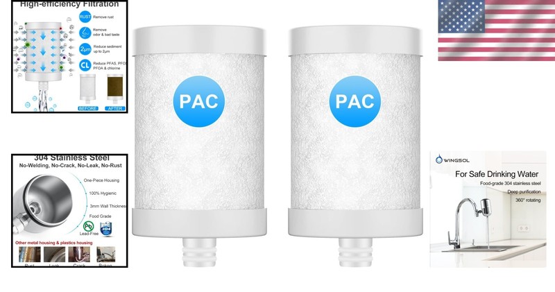 High-Flow Replacement Filter Cartridge (2-Pack) for Faucet Water Purifiers gallery