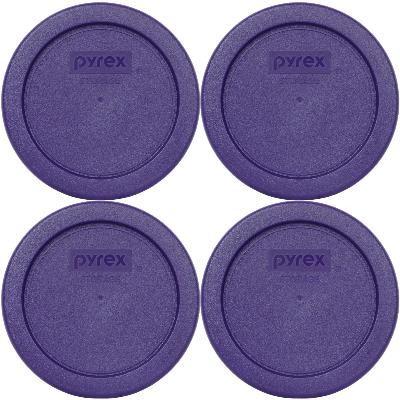 Pyrex 7202-PC Plum Purple Plastic Replacement Storage Lid Cover (4-Pack) gallery