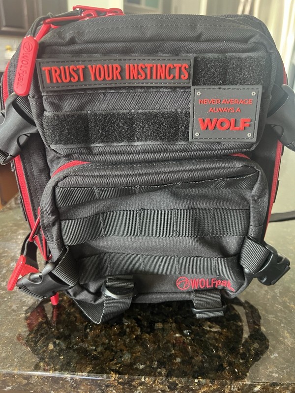 WOLFpak 9L Mini Backpack Black Bag Wolfpack 9L BACKPACK MINI RED WOLF