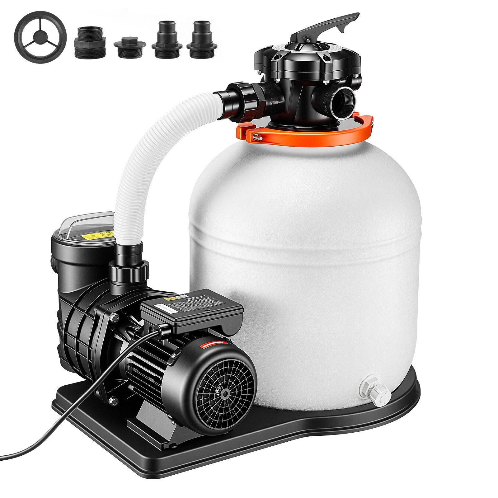 16in Above Ground Sand Filter Pump 0.75HP 4400GPH 6-Way Leak-Resist gallery