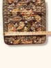 Quilted Floral Paisley Table Runner 34" x 13" Brown / Orange - 100% Cotton gallery