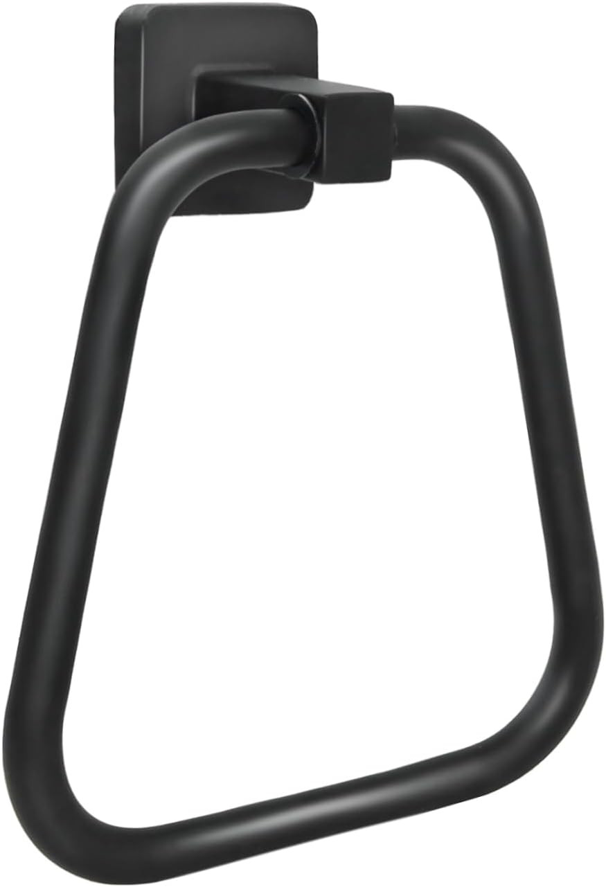 Towel Holder for Bathroom Wall Matte Black Towel Ring Stainless Steel Hand Towel gallery