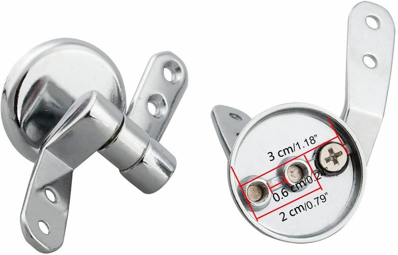 1 Pair Universal Replacement Alloy Toilet Seat Hinges Replacement Mounting Set gallery