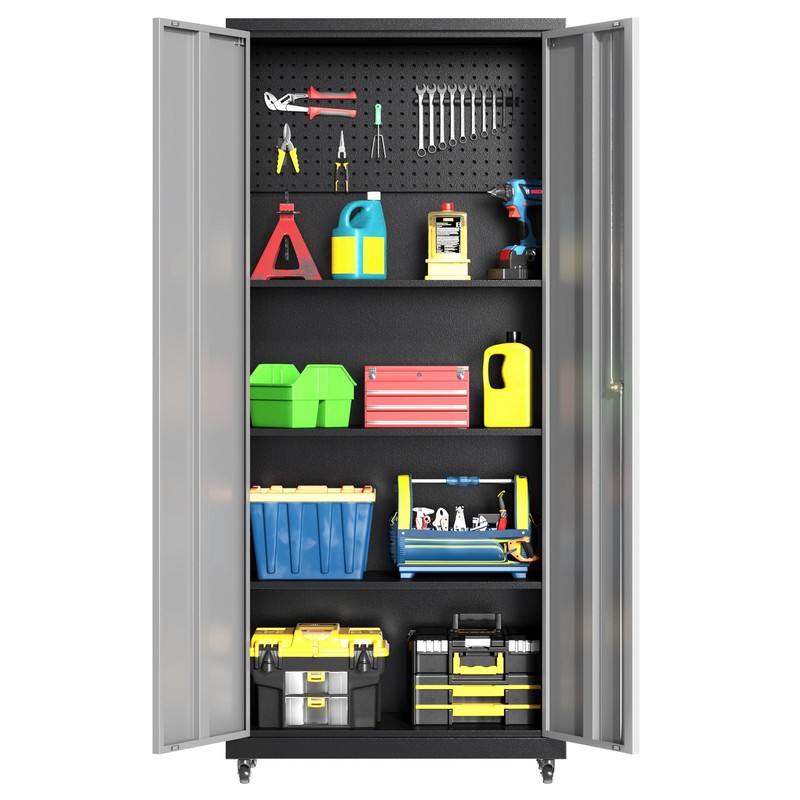 Rolling Tool Chest Cabinet Tool Box Lockable Tool Storage Cabinet Garage Cabinet gallery