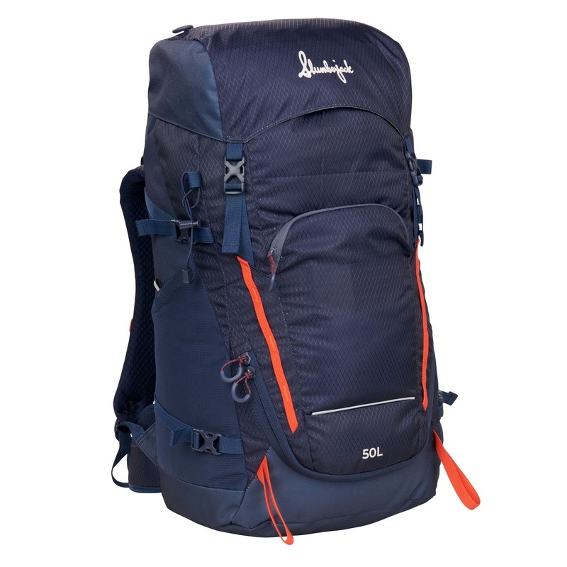 50L Hiking Backpack Technical Pack Hydration Compatible Padded Straps Waist Belt 2