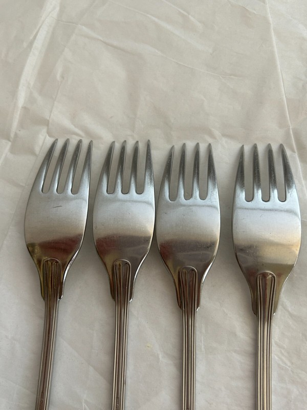 WMF Murray Hill satin finish 4 salad forks - 7 inches (1 1/4 " tines) gallery