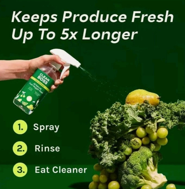 #JOY CleanBoss Eat Cleaner Fruit & Veggie Natural Wash & Preserver 12 oz, 2 Pack gallery