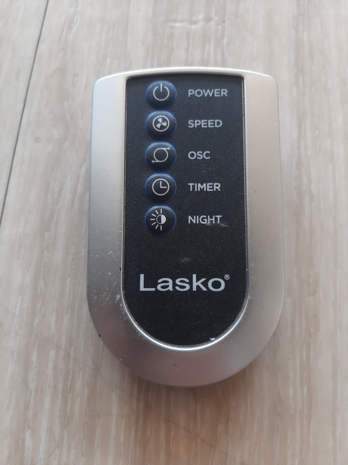 Lasko Tower Fan Remote Control Power Speed Osc Timer Ionizer - 5 button gallery