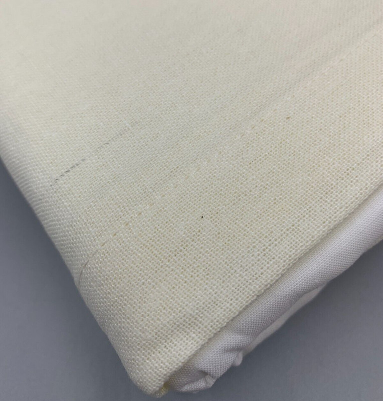 Pottery Barn Essentials Linen Cotton Bed Skirt Ivory King 18" DROP #N7 gallery