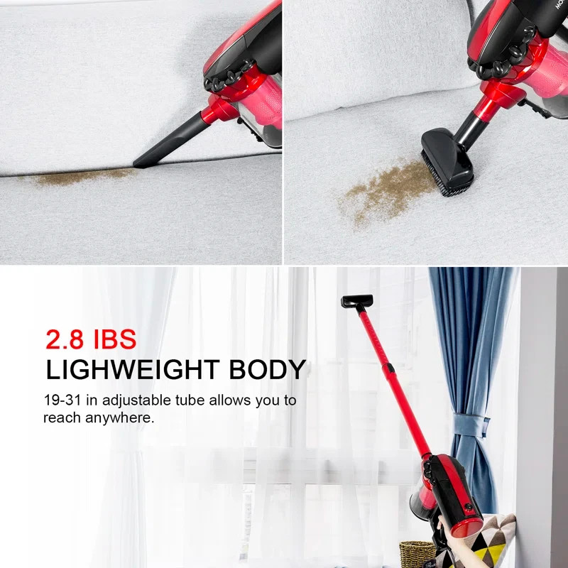 MOOSOO Bagless , 17000PA Strong Suction, 23Ft Cord,Stick Vacuum Cleaner D20/D600 gallery