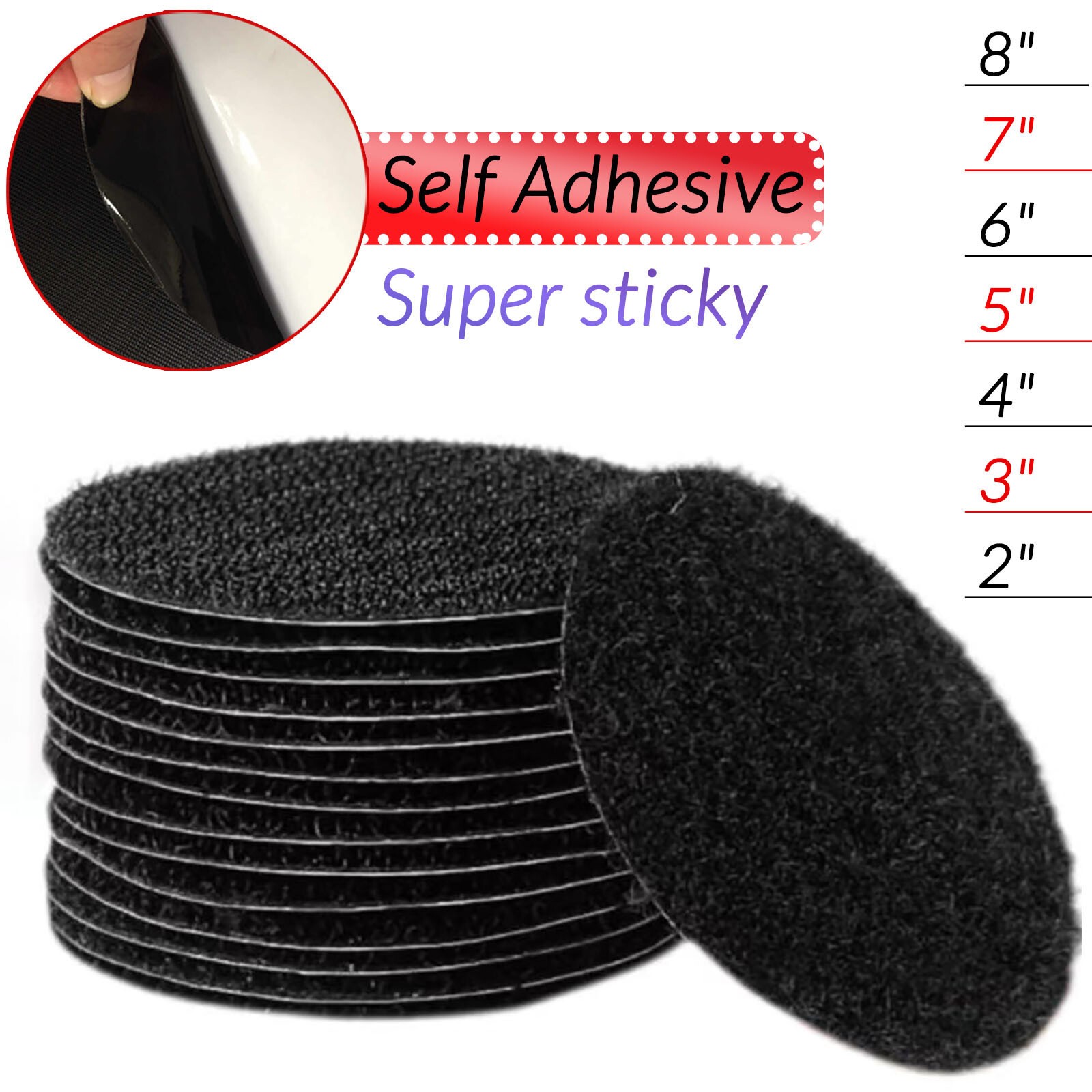 2" ~8 inch Conversion Pad Self Adhesive to Hook & Loop Adaptor for Sanding Discs gallery