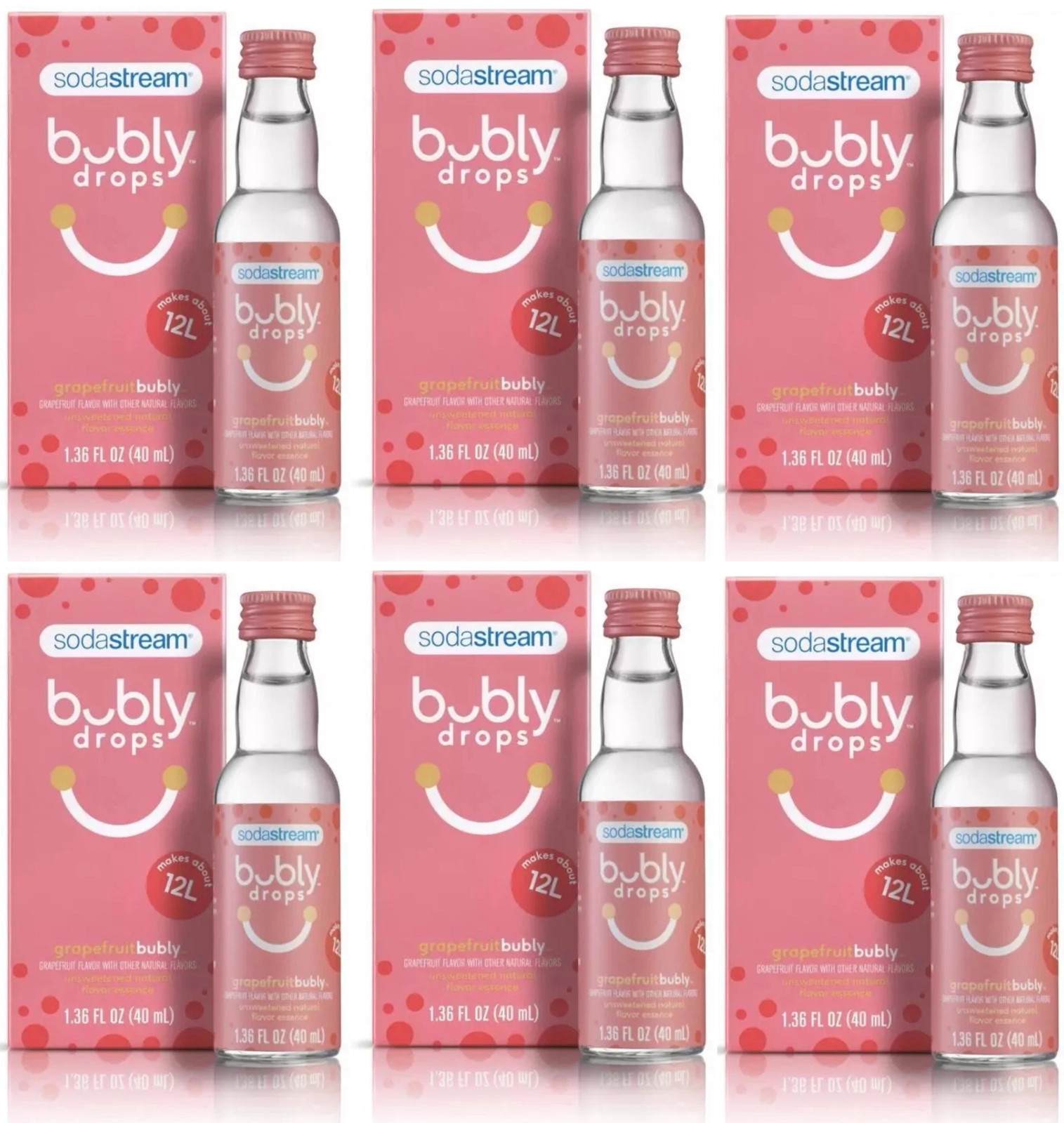 SodaStream Bubly Drops, GRAPEFRUIT Unsweetened Natural Flavor , EXP:06/28/2026 gallery