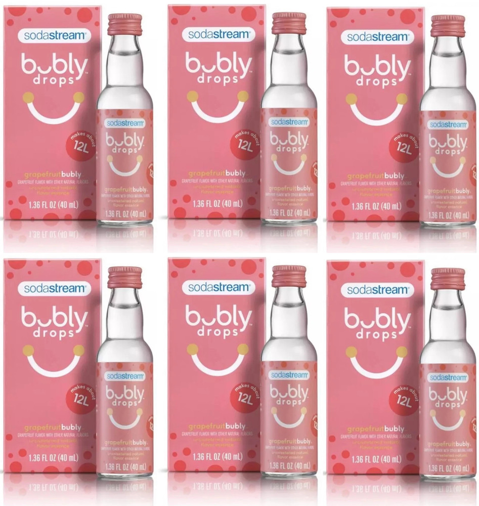 SodaStream Bubly Drops, GRAPEFRUIT Unsweetened Natural Flavor , EXP:06/28/2026