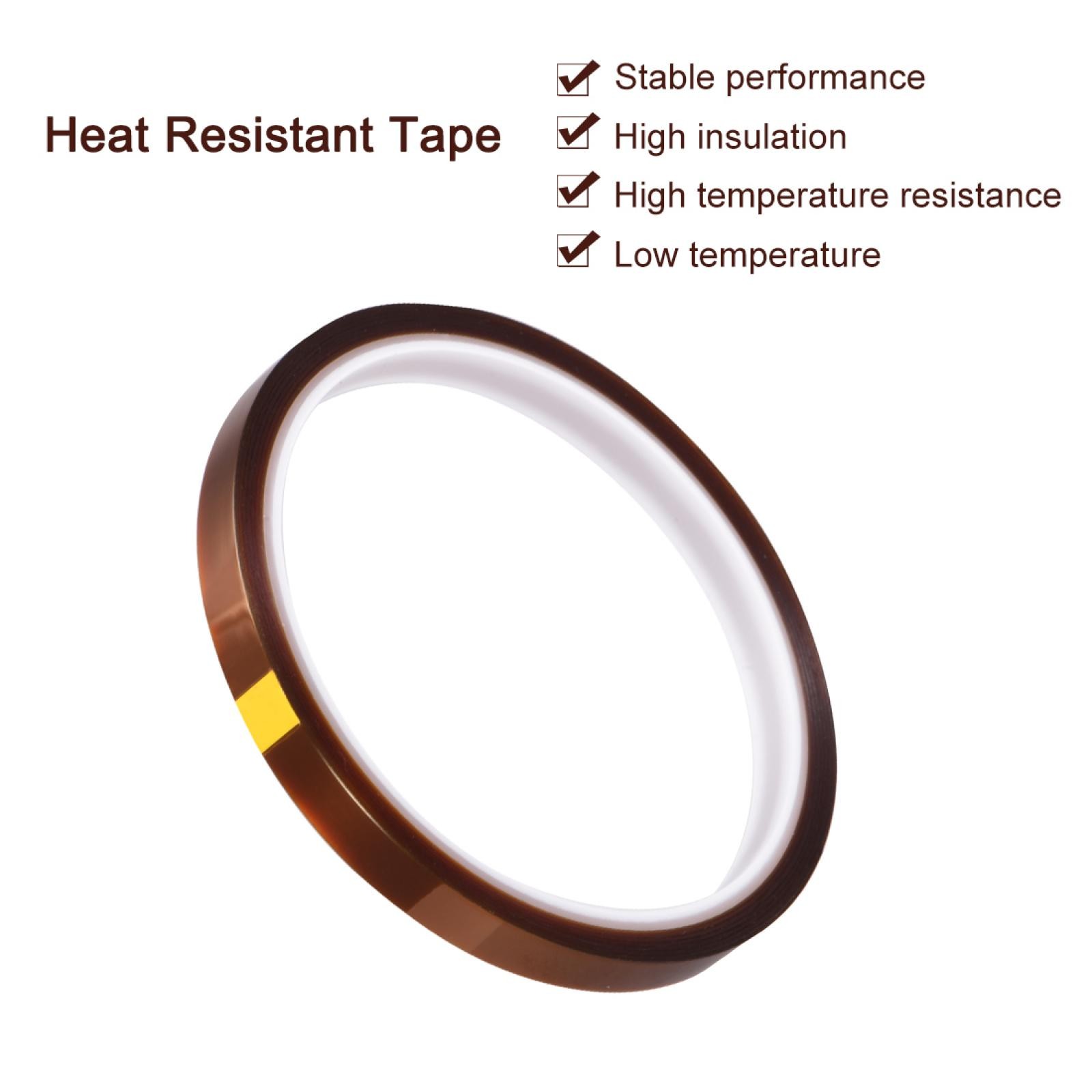 Heat Resistant Polyamide Adhesive Tape Film 8mm x 27m (88ft) gallery