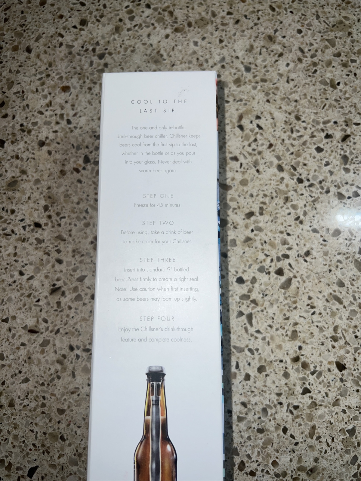 CHILLSNER CORKCICLE IN BOTTLE DRINK THROUGH BEER CHILLERS gallery