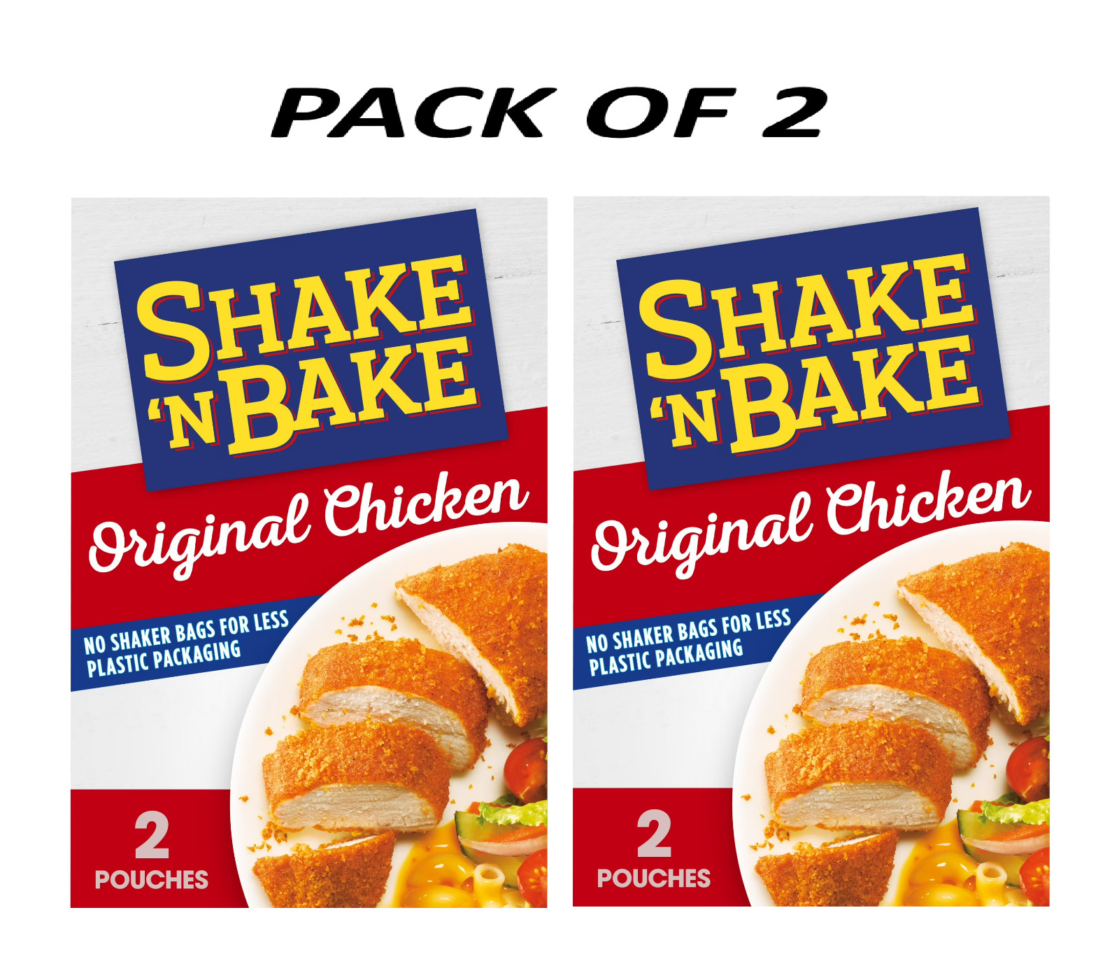 Shake N Bake Original Chicken Seasoned Coating Mix 4.5 oz Boxes 2 Pack gallery