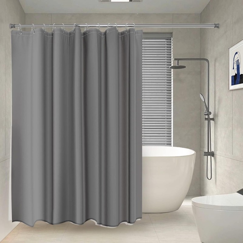 12 Pack Double Shower Curtain Hooks Rings, Double Sided Shower Curtain Hooks Ru gallery