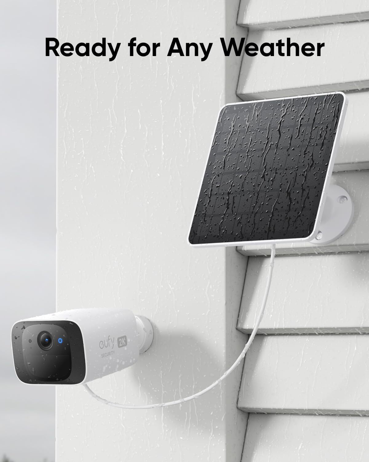 eufy Solar Panel (3W) IP65 Weatherproof for All eufyCam Outdoor Security Camera gallery