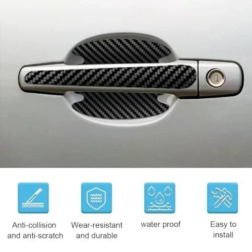 8Pcs Car Door Handle Protector Universal Automotive Protection Film for Most Car gallery