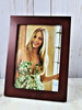 Cherry Wood Finish Picture Frame Holds 5X7 Inch Photo Portrait Or Landscape gallery