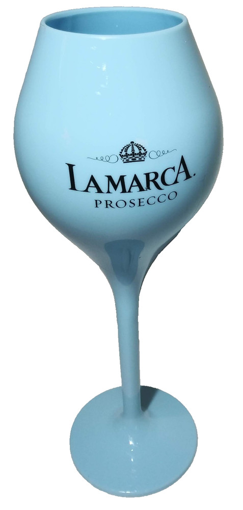 Lamarca Prosecco Light Blue Plastic Glass