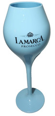 Lamarca Prosecco Light Blue Plastic Glass