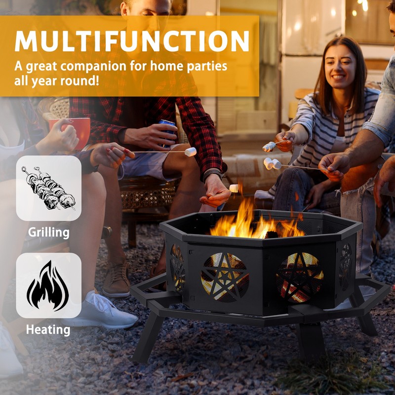 35-inch Outdoor Fire Pit Sturdy gallery
