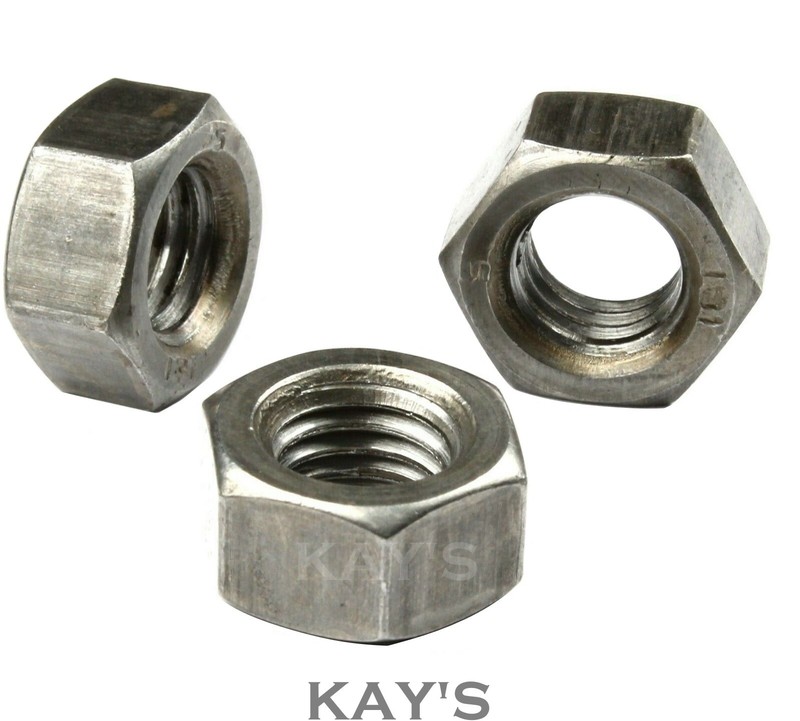 BSF FULL NUTS FINE THREAD HEXAGON GRADE A 1/4" 5/16" 3/8" 7/16" 1/2" 5/8" 3/4" gallery