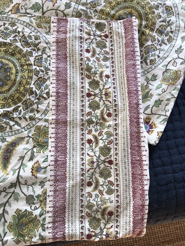 Boho Style Queen Comforter Set w/ 2 King Shams/Pillowcases Gold Purple Tapestry gallery