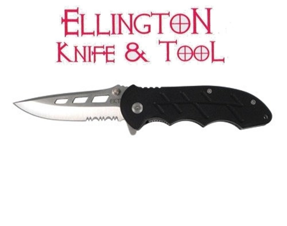 EKT Tactical Spring Assisted Linerlock Folding Knife - G10 Handle FAST SHIPPING gallery