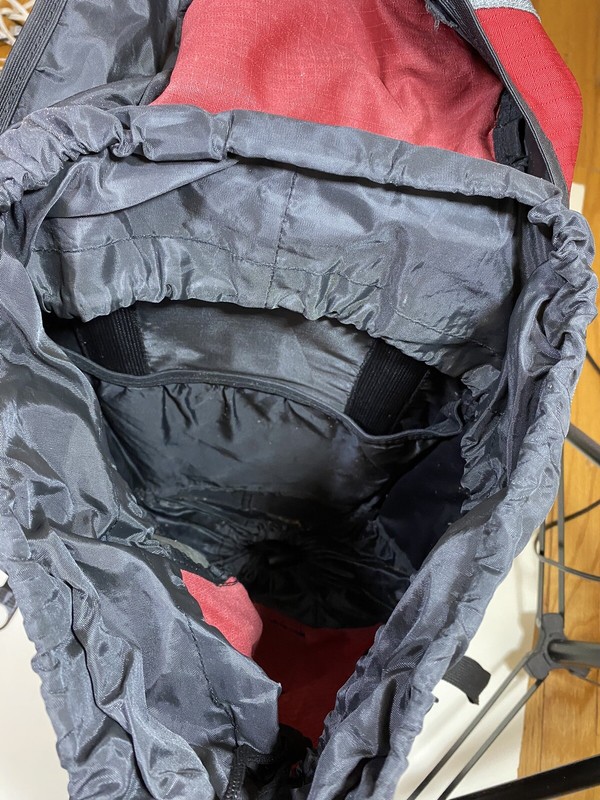 Black Red And Gray Backpack Hiking Pack Backpack with Rain Cover 5