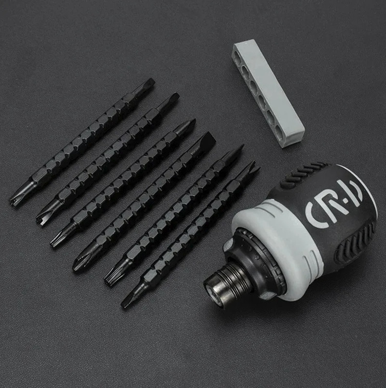 1pc Mini Ratchet Precision Screwdriver 13-in-1 Magnetic Telescopic Tool - NEW gallery