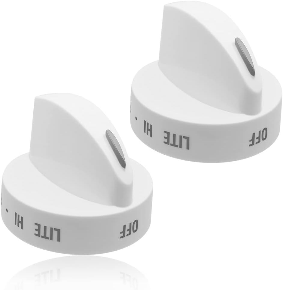 2Pcs Range Surface Burner Knob White Replacement Part 316442512 Compatible wi... gallery