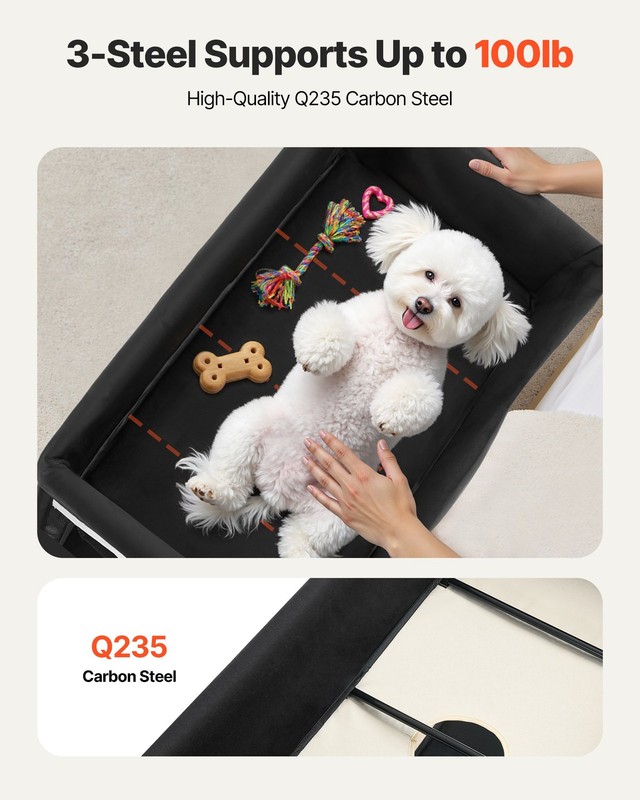 Elevated Lounge Pet Bed, Foldable Bunk Dog Bed with 600D Oxford Cloth and Dutch gallery