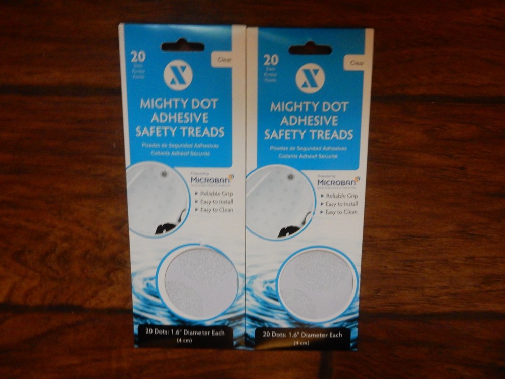 2 Pack SlipX Solutions Adhesive Mighty Dot Safety Bath Treads (20 Count)