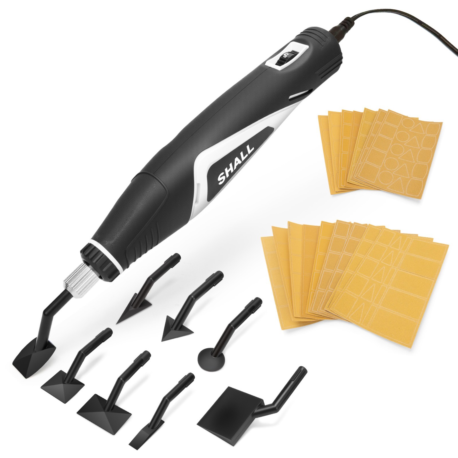 SHALL Mini Rotary Tool Detail Sander Grinder Small Grinding Pen Set 12V gallery