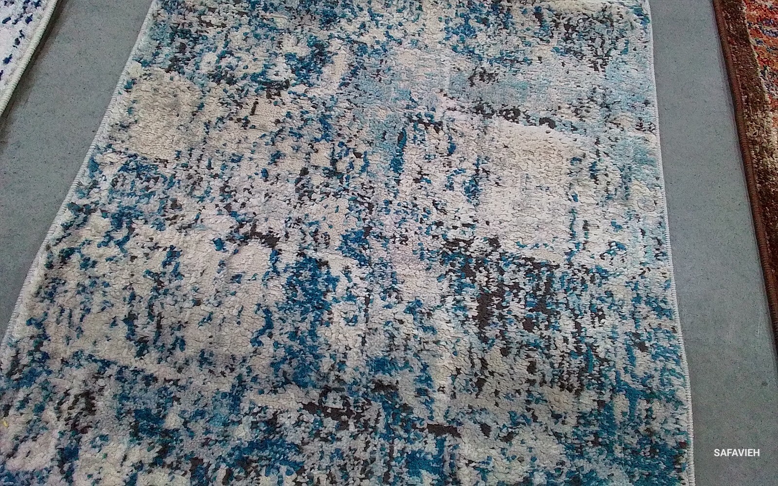 BLUE / GREY 2'-2" X 8' Back Stain Rug, Reduced Price 1172760684 SHV725M-28 gallery