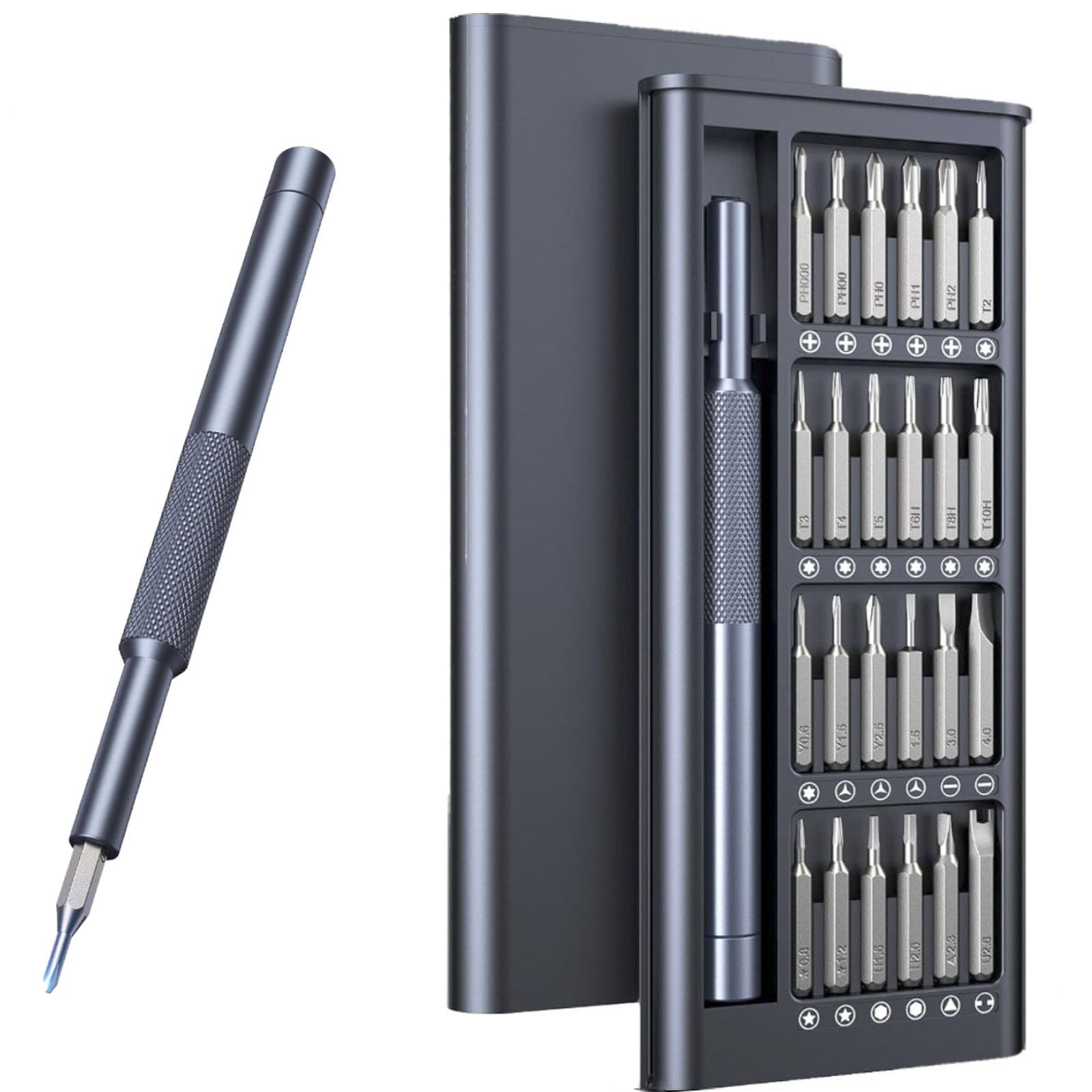 Card Holder 25-IN-1 Precision Small Screwdriver Set, Small, Silver, Black gallery
