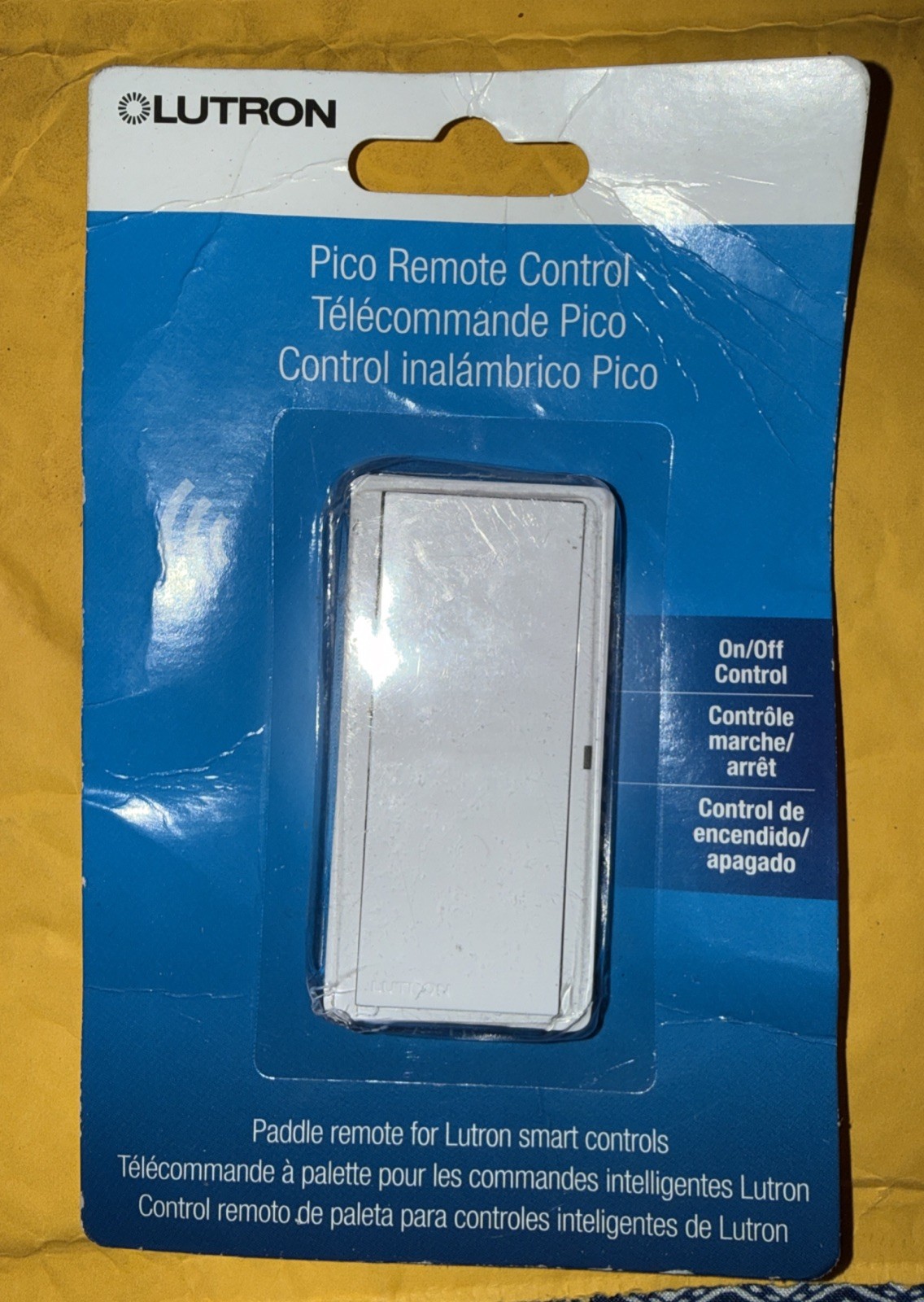 Pico Paddle Remote for On/Off Control of Caseta Smart Switches/Dimmers, White (P gallery
