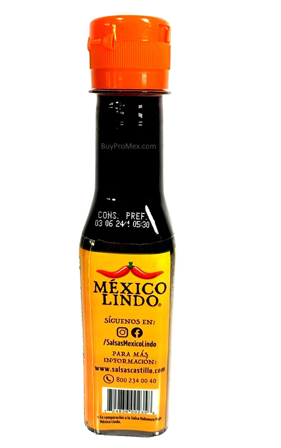 5-Pack Mexico Lindo Salsa Captain Picante Negro Hot 150ml/5oz gallery