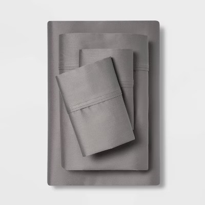 Threshold 400 Thread Count Cotton Sateen 4-Piece Sheet Set Luxurious gallery