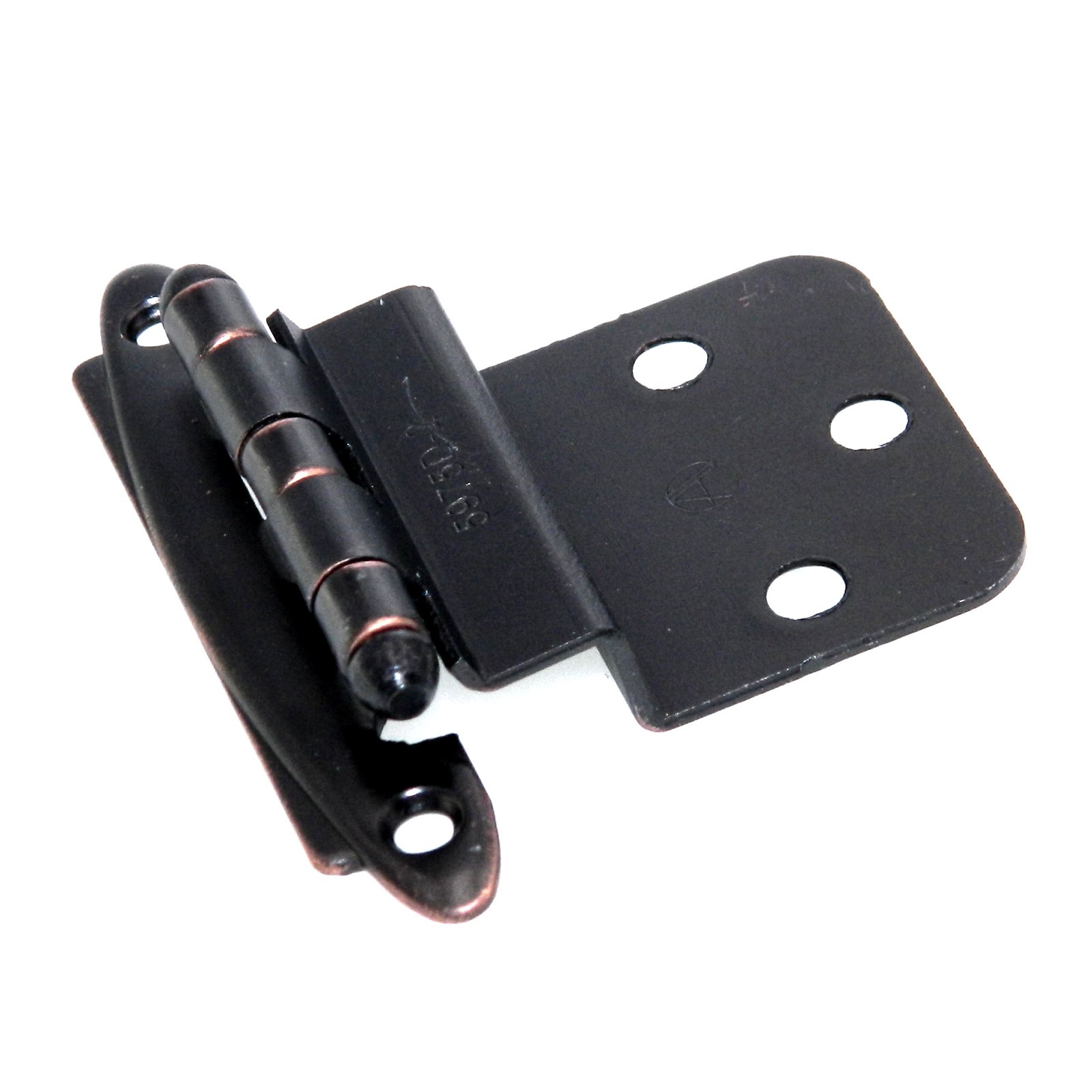 Pair Amerock 3/8" Inset Hinge Oil-Rubbed Bronze Face Mount Free Swing BP3417ORB gallery