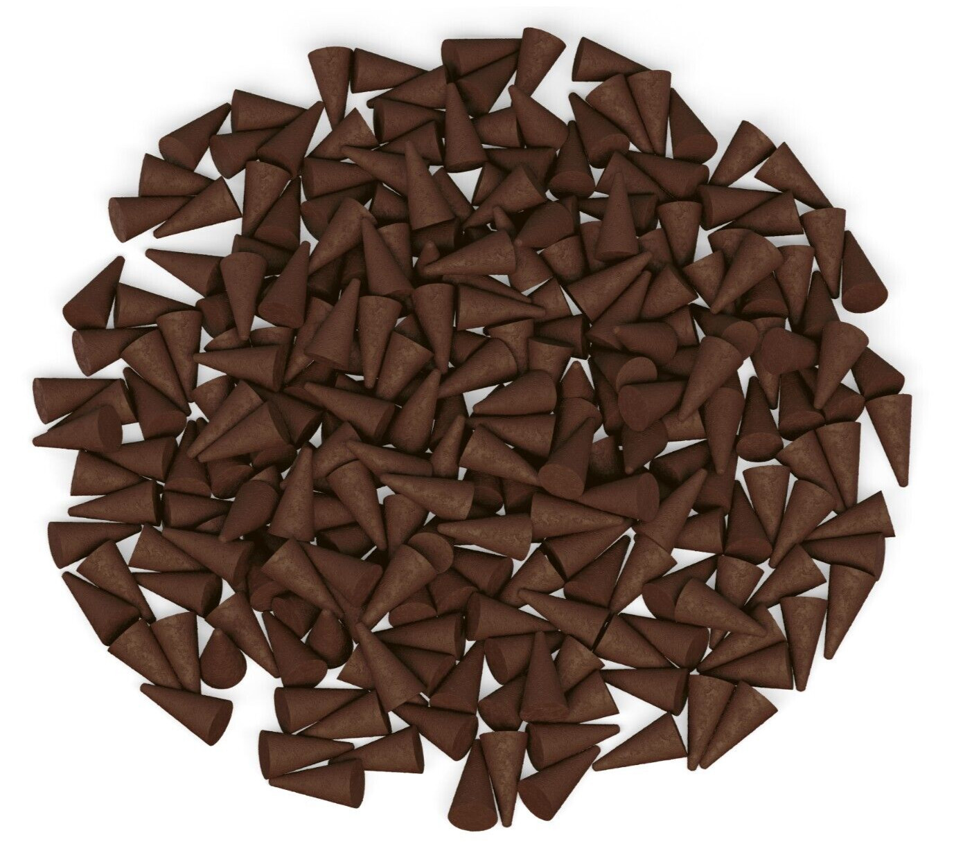 UNSCENTED Incense Cones 1" TOPFLOW Bulk Wholesale Lot For Burner Holder - BROWN gallery