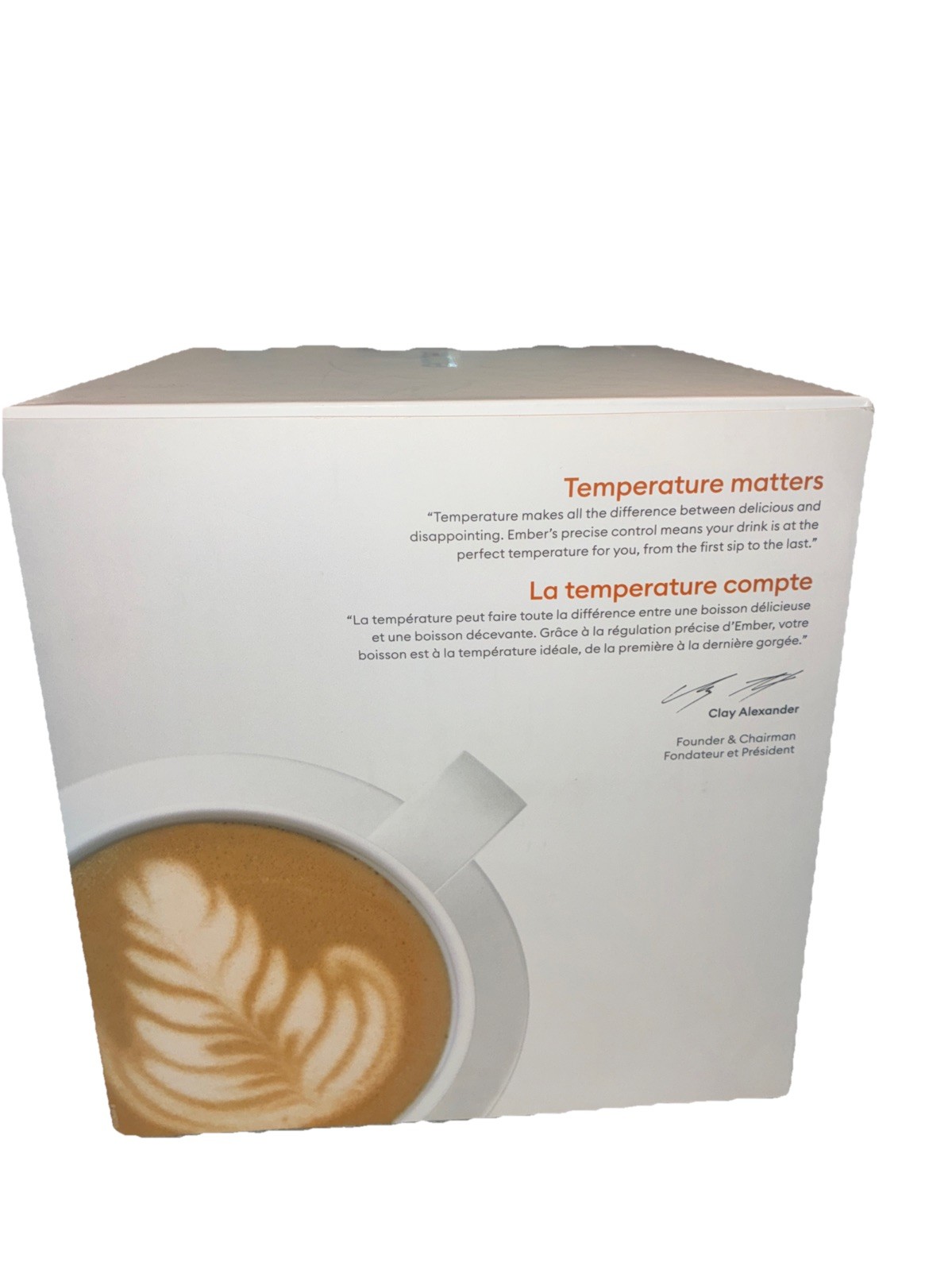 Ember Temperature Smart Mug 2 14 oz White App Control Heated Coffee Cup Open Box gallery