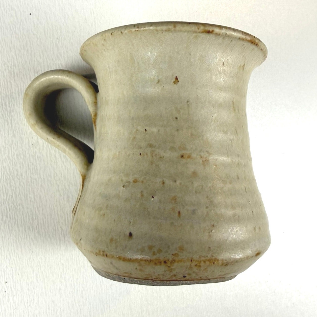 Handmade studio pottery mug 8 oz speckled tan ceramic coffee cup gallery