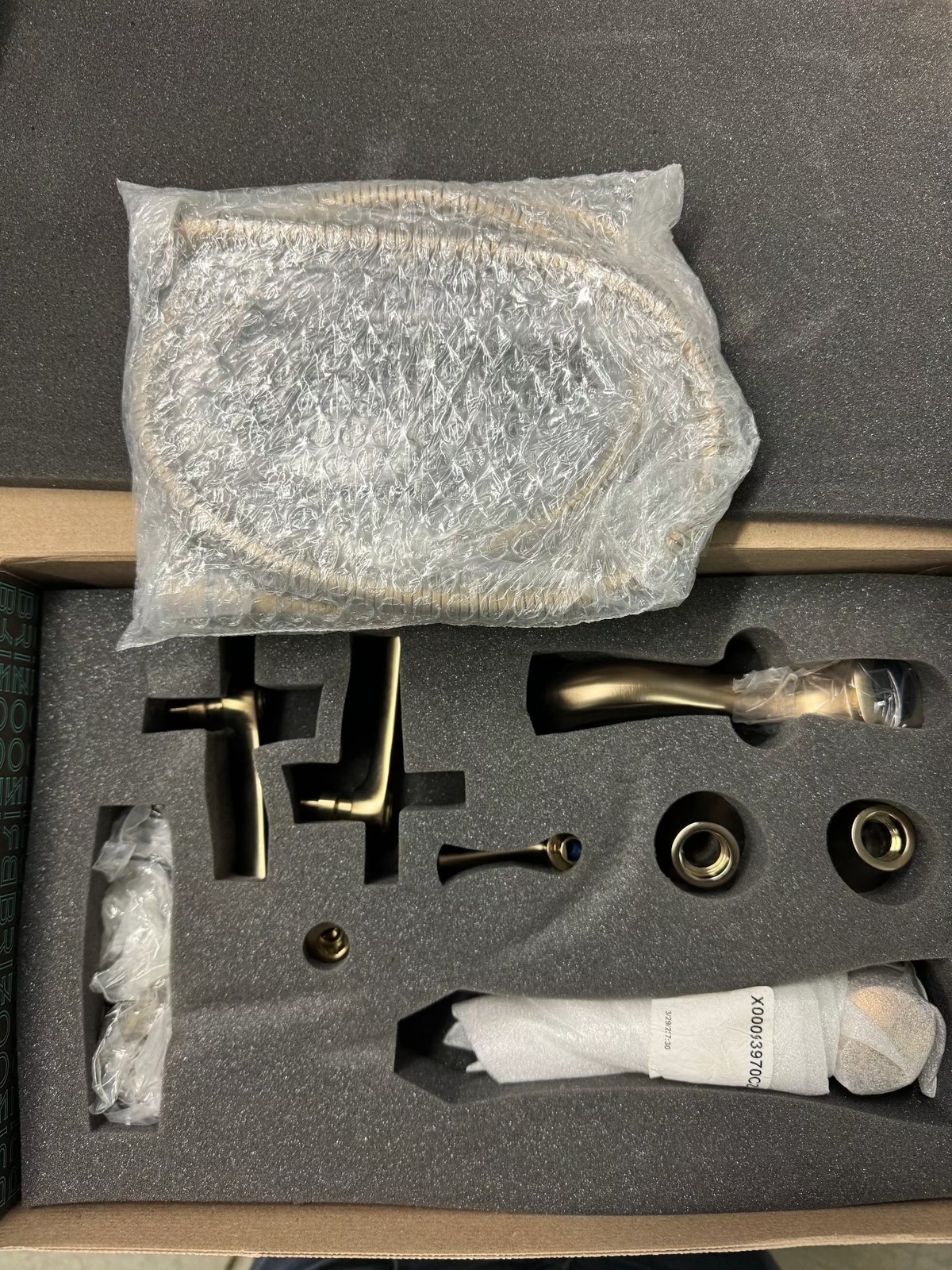 Brizo T70360-GL Rook Two Handle Tub Filler Trim Kit with Hand Shower, Luxe Gold gallery
