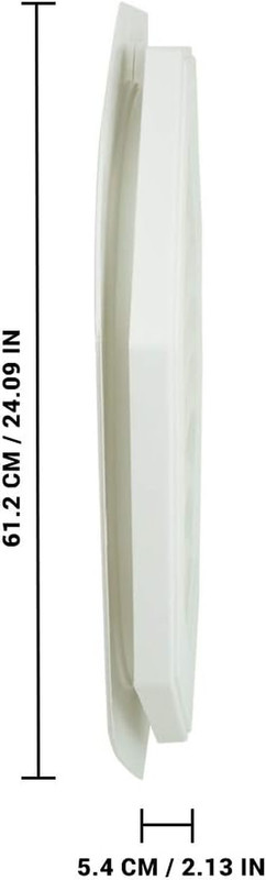 22" Octagon Functional Gable Vent with Screen - 2 Piece Construction - White gallery